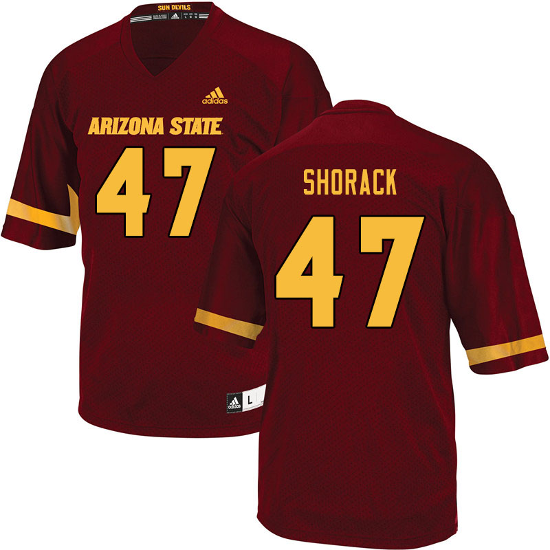 Men #47 Thomas Shorack Arizona State Sun Devils College Football Jerseys Sale-Maroon
